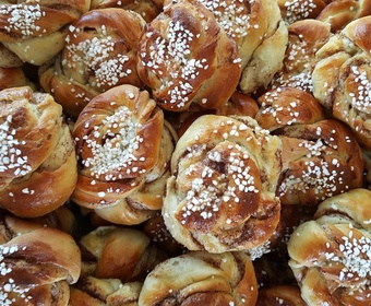 Swedish cinnamon rolls buns fika