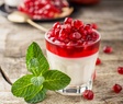 Panna cotta with pomegranate