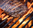 Flank steak on the grill PS