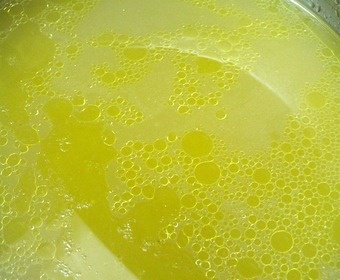 Simmer fish stock, never boil fish stock PS