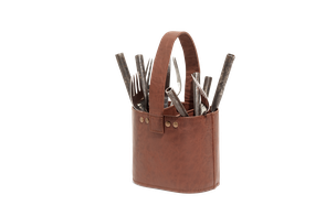 Cutlery holder - leather