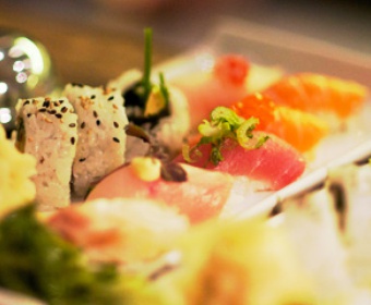 sushi ready for serving fresh sushi