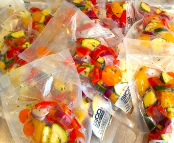 All flavors stay in the bag... sous vide vegetables