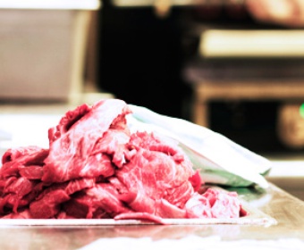 raw meat in pro kitchen raw meat