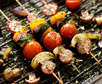 vegetable kebabs